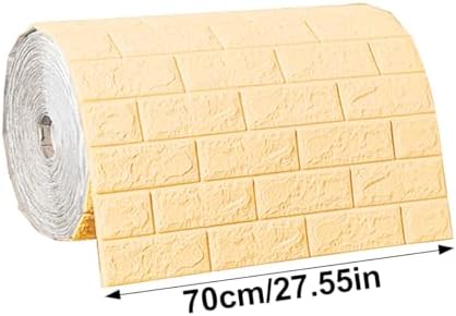 Waterproof Wall Panels 27.5" x 118" Faux Brick Wallpaper Peel and Stick Art - Image 2