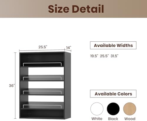 ROOMTEC 25.5" Shoe Shelf Short Tower Closet Unit, Modular Closet System - Image 2