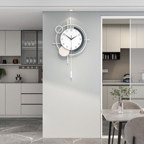 Large Decorative Wall Clock Silent Battery Operated - Image 3