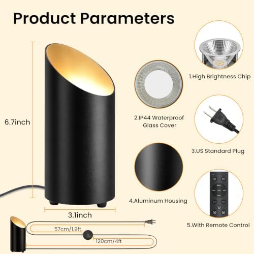 2 Pack Dimmable Uplights Indoor Floor Can Lights - Image 6