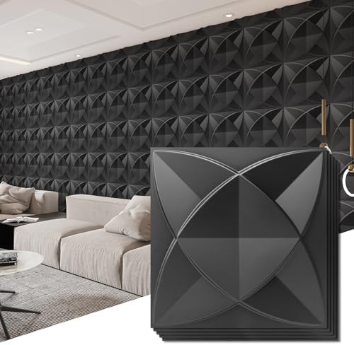 Art3d Waterproof 3D Textured PVC Decorative Wall Panels by Art3d