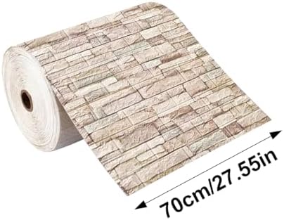 Waterproof Wall Panels 27.5" x 39.3" Faux Brick Wallpaper Peel and Stick Art - Image 2