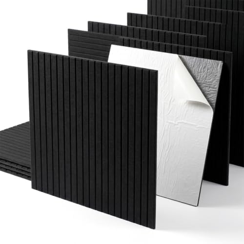 6 Pack Acoustic Wood Wall Panels, 23.6x23.6 Inch Sound Absorbing Panels - Image 3