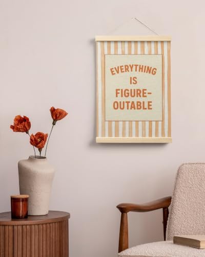 FGFK Everything Is Figureoutable Inspirational Wall Art Poster Hanger Frame - Image 4