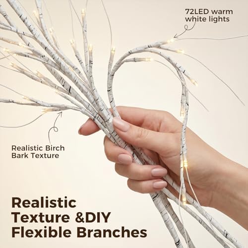 Bexdir 6ft 72LED Birch Vine - Image 4
