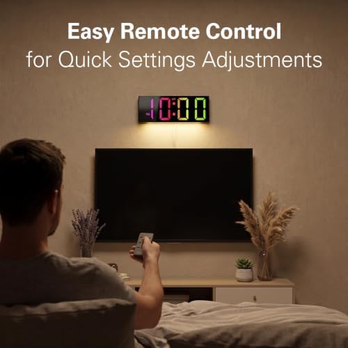 JALL Digital Wall Clock with Big LED Numbers - Image 6