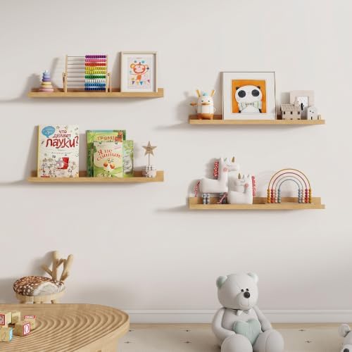 Dreamland Picture Ledge Shelf for Wall, Floating Shelves Set of 2, 30 inch Long - Image 5
