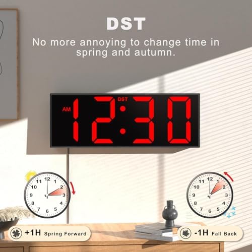JALL Digital Wall Clock Large Display - Image 5