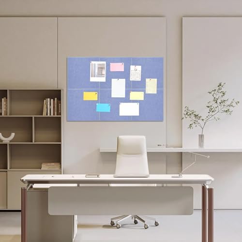 Large Cork Board 36" x 24", 6 Pack Felt Bulletin Board, Pin Boards - Image 6