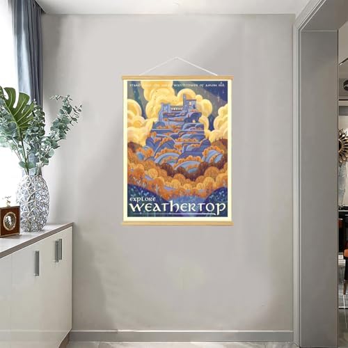 Middle Earth Landscape Wall Art Prints Canvas PaintingFantasy Posters, Wall - Image 3