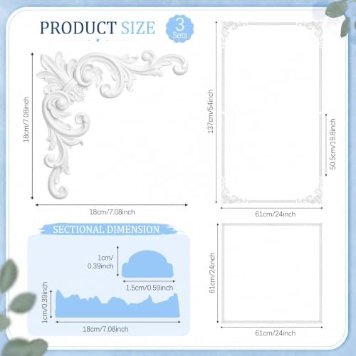 Sintuff 3 Sets Wall Molding Kit - Image 2