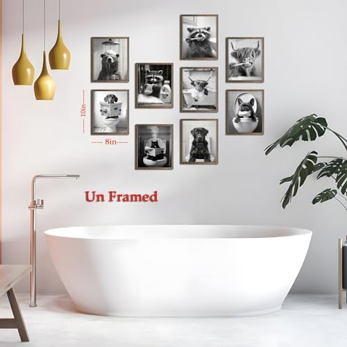 Funny Bathroom Wall Art Set of 9 - Image 7