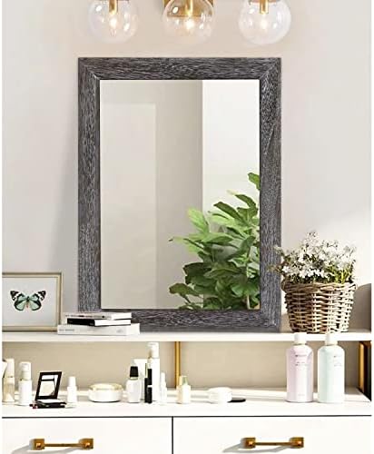AAZZKANG Wall Mirror with Rectangle Wood Frame Large 26"x18" Rustic Decorative - Image 4