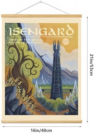Middle Earth Landscape Wall Art Prints Canvas PaintingFantasy Posters, Wall - Image 4