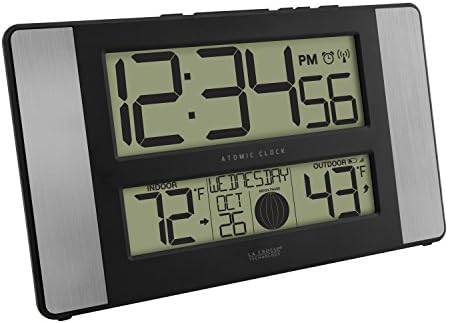 La Crosse Technology 513-1417AL-INT Atomic Clock w Outdoor Temp - Image 3
