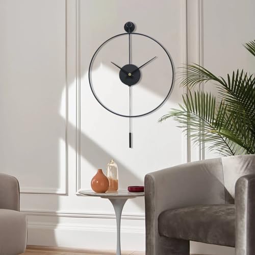 YISITEONE Classical Large Decorative Wall Clock - Image 4