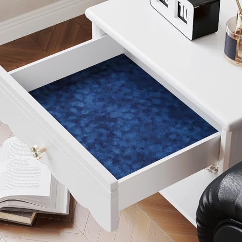 Blue Velvet Drawer Liners for Dresser Jewelry Flocking Contact Paper 15.7"x160" - Image 2