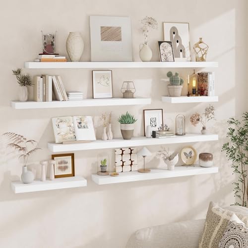 Fun Memories Floating Shelves for Wall, 40Inch Floating Shelves Set of 2 - Image 3