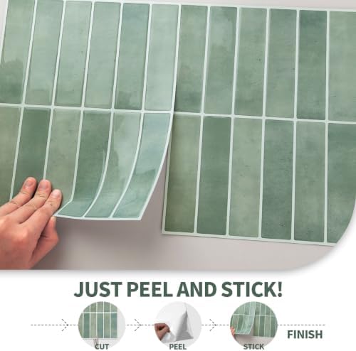 Peel and Stick Backsplash 3D Wall Tiles, Self-Adhesive, Oil Proof, Waterproof - Image 6