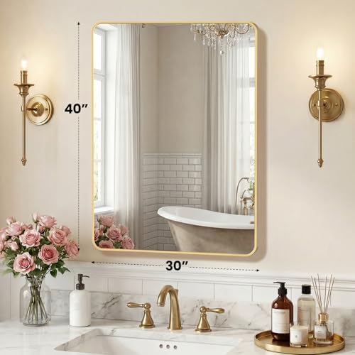 NEWBULIG Bathroom Mirror 30x40 Inch, Vanity Wall Mirror - Image 3