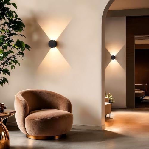 Tubicen Wall Sconces, Modern Dimmable Hardwired Wall Lights, Adjustable Beam - Image 6