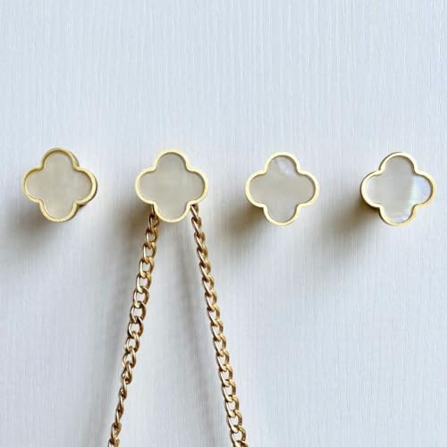 Solid Brass Decorative Wall Hooks, Coat Backpack Purse Screw-In Hangers - Image 2