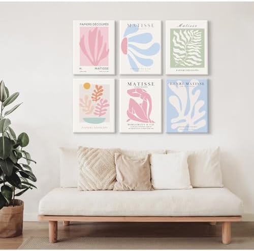 Henri Matisse Wall Art Prints Pink Blue Canvas Wall Decor Aesthetic Pictures - Image 7