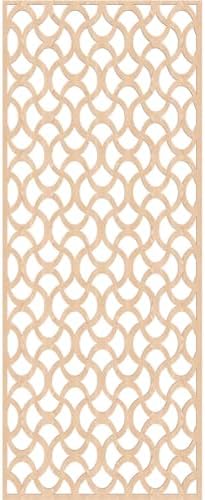 33 3/8"W x 84 3/8"H x 3/8"T Resort Decorative Fretwork Wood Wall Panels - Image 4