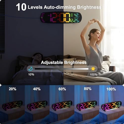 ANALOI Large Digital Wall Clock - Image 4