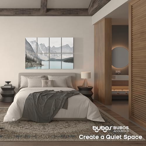 BUBOS 8 Pcs Art Acoustic Wall Panel, 47.2”x31.4”Self Adhesive - Image 6