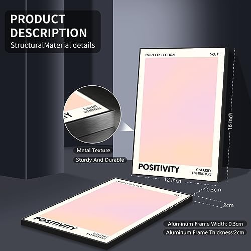 Framed Pink Gradient Aura Angel Numbers Poster - Image 7