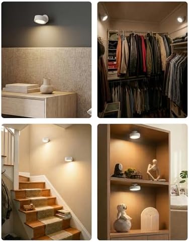 EZVALO LED Wall Mounted Light, 3000mAh Rechargeable Cordless Wall Sconce - Image 5