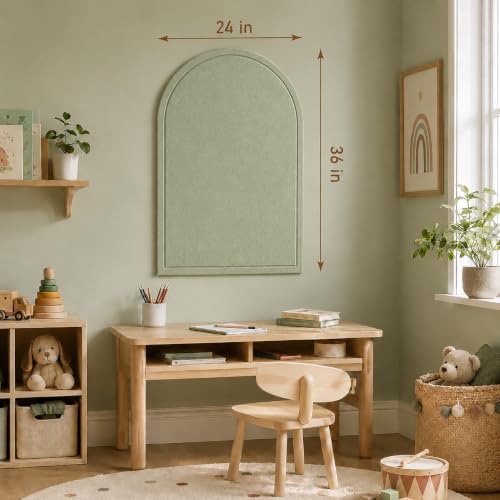 Large Arched Felt Bulletin Board, Sized 36" x 24" - Image 6
