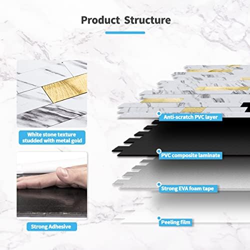 Art3d Faux Stone Peel & Stick Backsplash Tile - Image 5