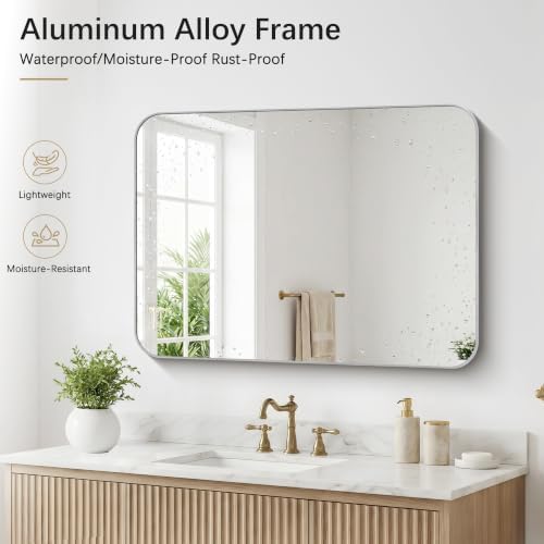 DESBING 40"x30" Bathroom Mirror - Image 6