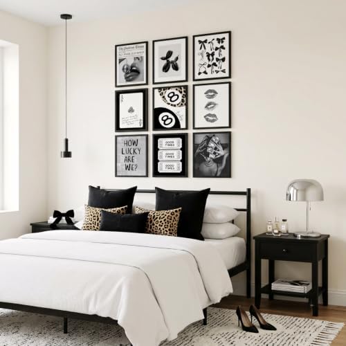 ZBMYYGO Trendy Black and White Wall Art, Vintage Fashion Leopard Canvas Posters - Image 2