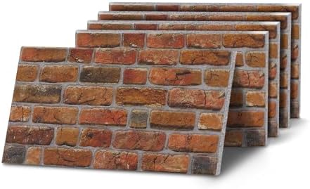K&B Panels 3D Wall Panels, Rustic Brick Effect Styrofoam Wall Panelling Kit by Unknown