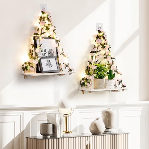 EXIN DECHEN Wall Decor for Bedroom, Floating Shelves Room Decor Aesthetic - Image 2