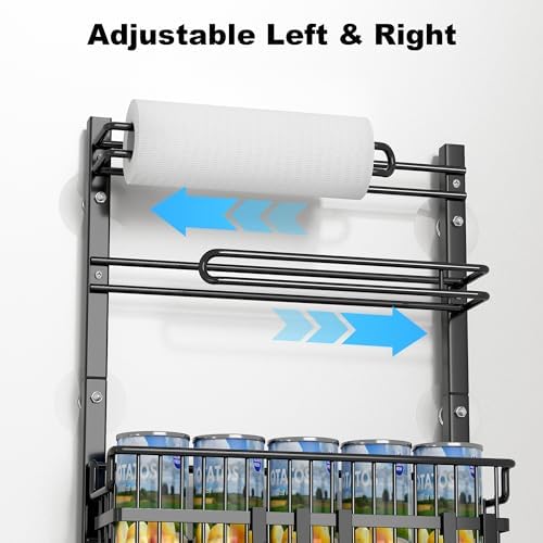 BUKFEN 6-Tier Slim Corner Shelf, Spice Rack Narrow Storage Next to Fridge - Image 4