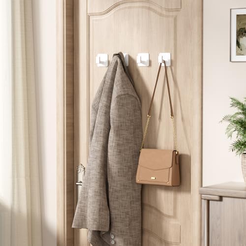 GWAAZXGZ Square Self Adhesive Towel Hooks - Image 2