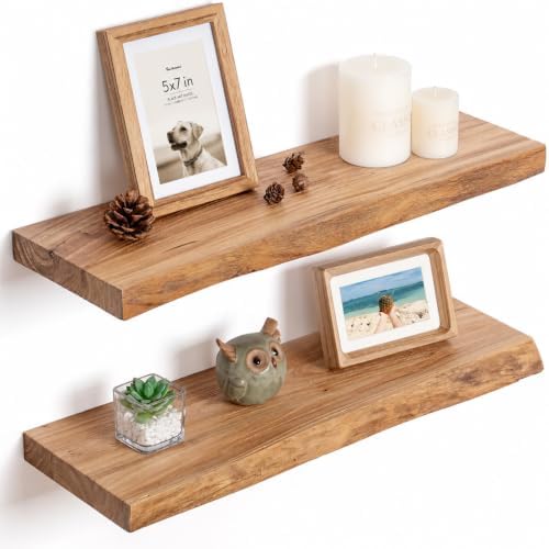 Fun Memories 24Inch Floating Shelves, Invisible Bracket Mount by FunMemories