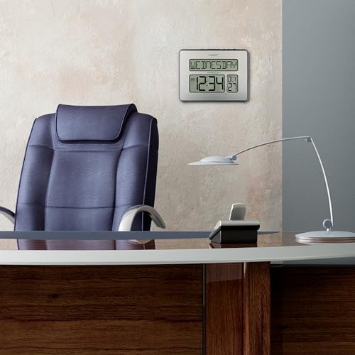 La Crosse Technology Atomic Wall/Table Clock, 7.5-in H x 9.75-inch W x 1-inch D - Image 7