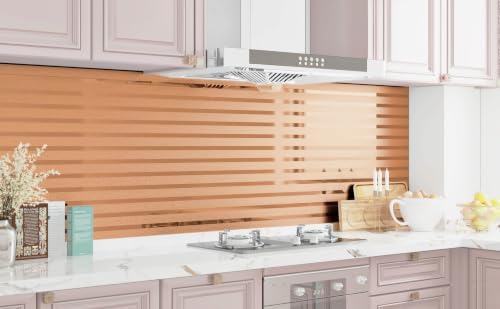 Rose Gold Metallic Wall Paneling Peel and Stick Foam Wall Panels - Image 4