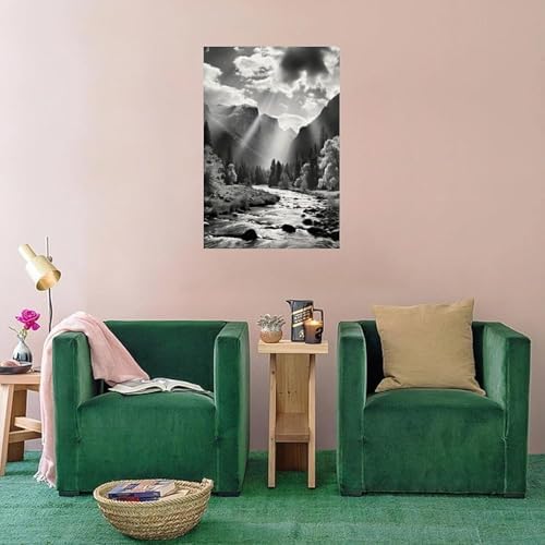 BQWUYFPLRZMJ Ansel Adams Black and White Landscape Photography Poster Picture - Image 2
