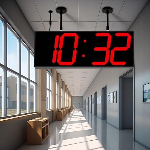 CHKOSDA 19 Inch Large Double Sided Digital Wall Clock by CHKOSDA
