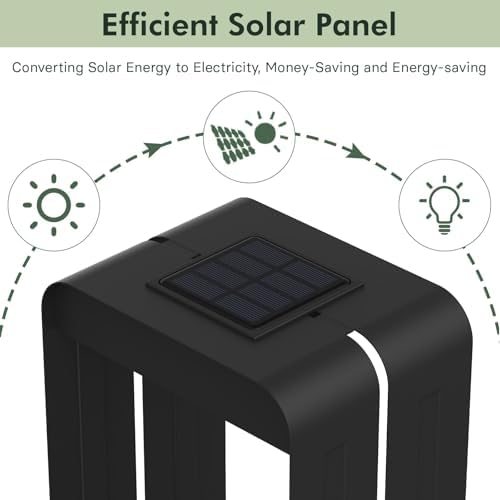 Grand patio Outdoor Solar Wall Sconce Shelf Planter, Decor LED Waterproof Wall - Image 5