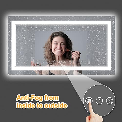 60x28 Inch LED Bathroom Mirror - Image 5