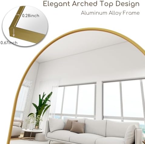 Prywot Arched Full Length Mirror - Image 5