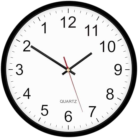 Foxtop Backwards Wall Clock for Mirror, Runs Counterclockwise by Foxtop
