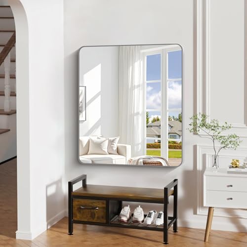DESBING 40" x 36"Bathroom Mirror, Decorative Rectangular Vanity Mirror - Image 4